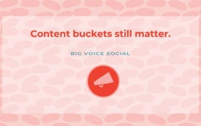 Are content buckets dead? I say no.