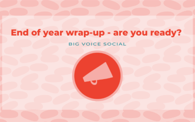 End of the year results.