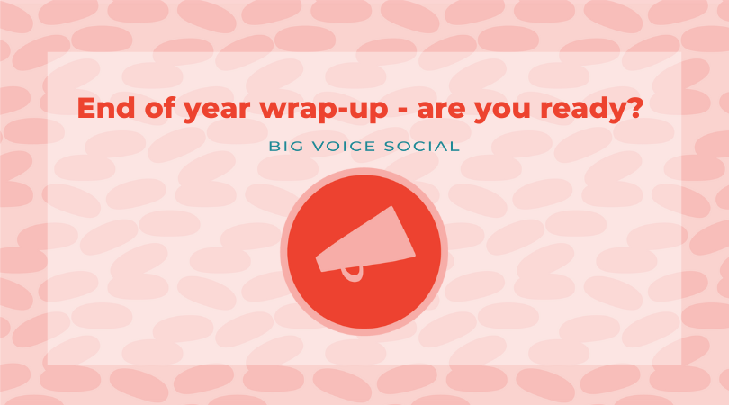 End of the year results.