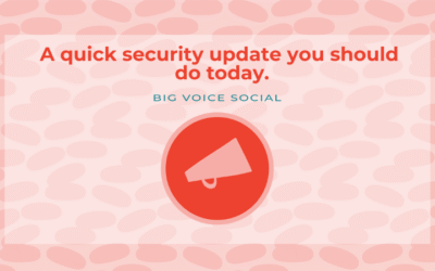 Quick security update you can do right now.